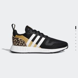 Adidas women’s multix trainers black gold leapard
